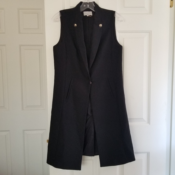 1.State Sleeveless Open Front Vest